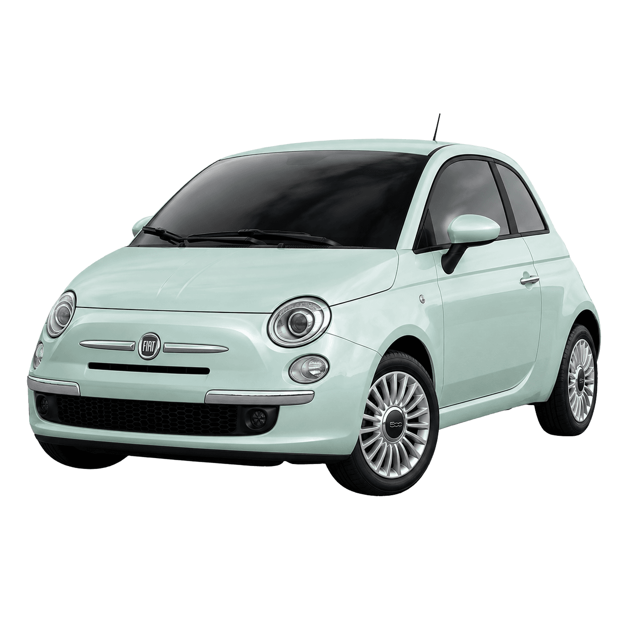 Fiat 500 compact hire car for easy driving in Wigan