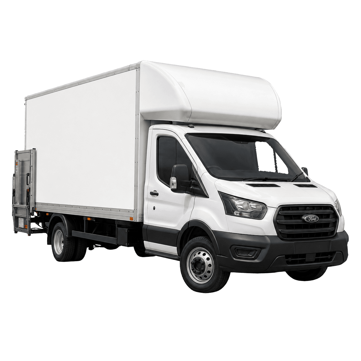 Ford Luton 3.5 ton tail box lift truck for hire in Wigan