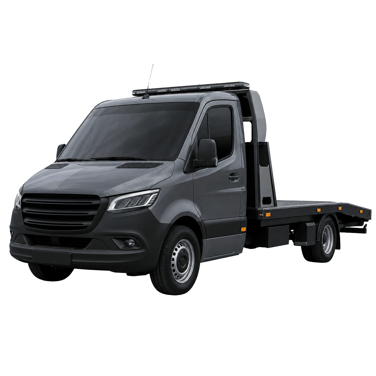 Recovery van for vehicle transport and collection work
